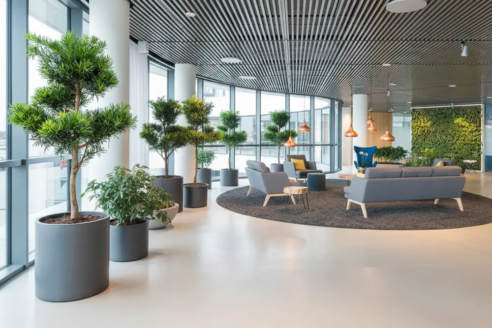 Podocarpus i kontorlandskab,